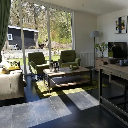 Modern Chalet With Outdoor Fireplace At The Forest *