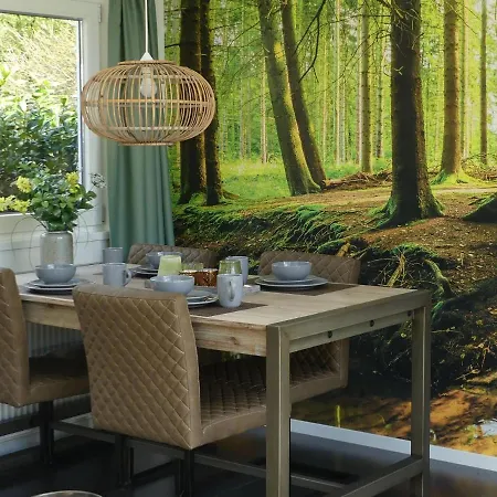 Modern Chalet With Outdoor Fireplace At The Forest Chalet *